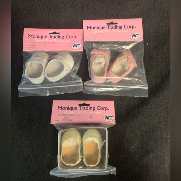 Monique Doll Shoes Lot Of 3 Pair, fit American Girl & Other 18” Dolls - Picture 1 of 5